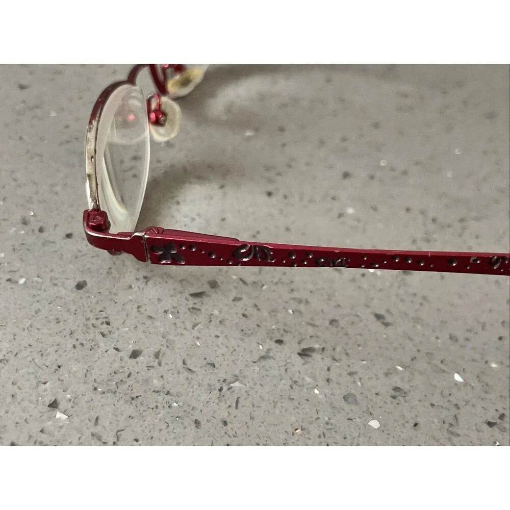 Jungle Eyewear Parrot Cherry 45-16-130 Red Metal Full Rim Eyeglasses Frames ONLY